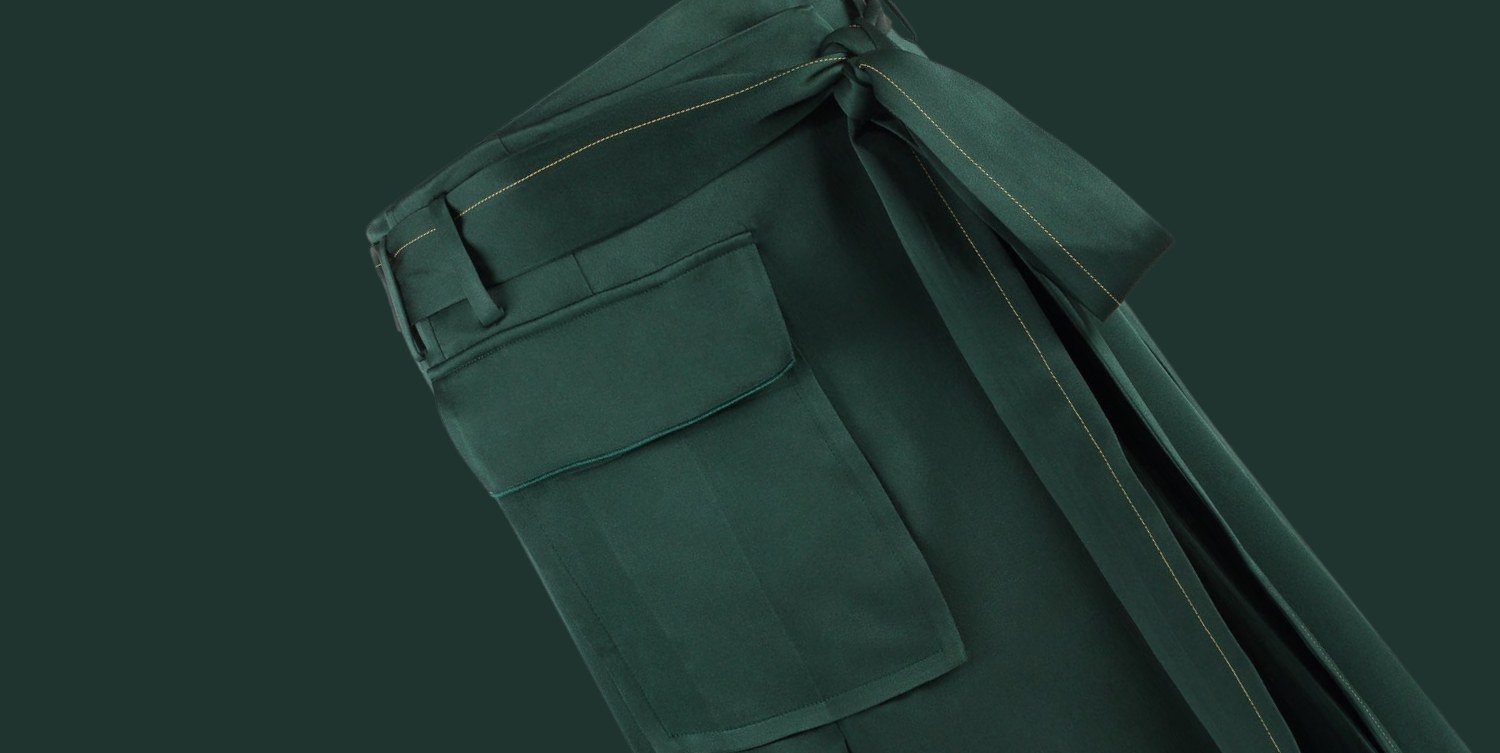 image of victoria beckham wrap skirt