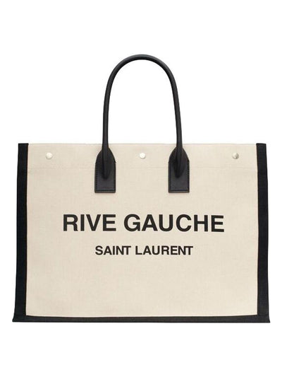 9083 SAINT LAURENT  RIVE GAUCHE GREGGIO/BLACK TOTE BAG