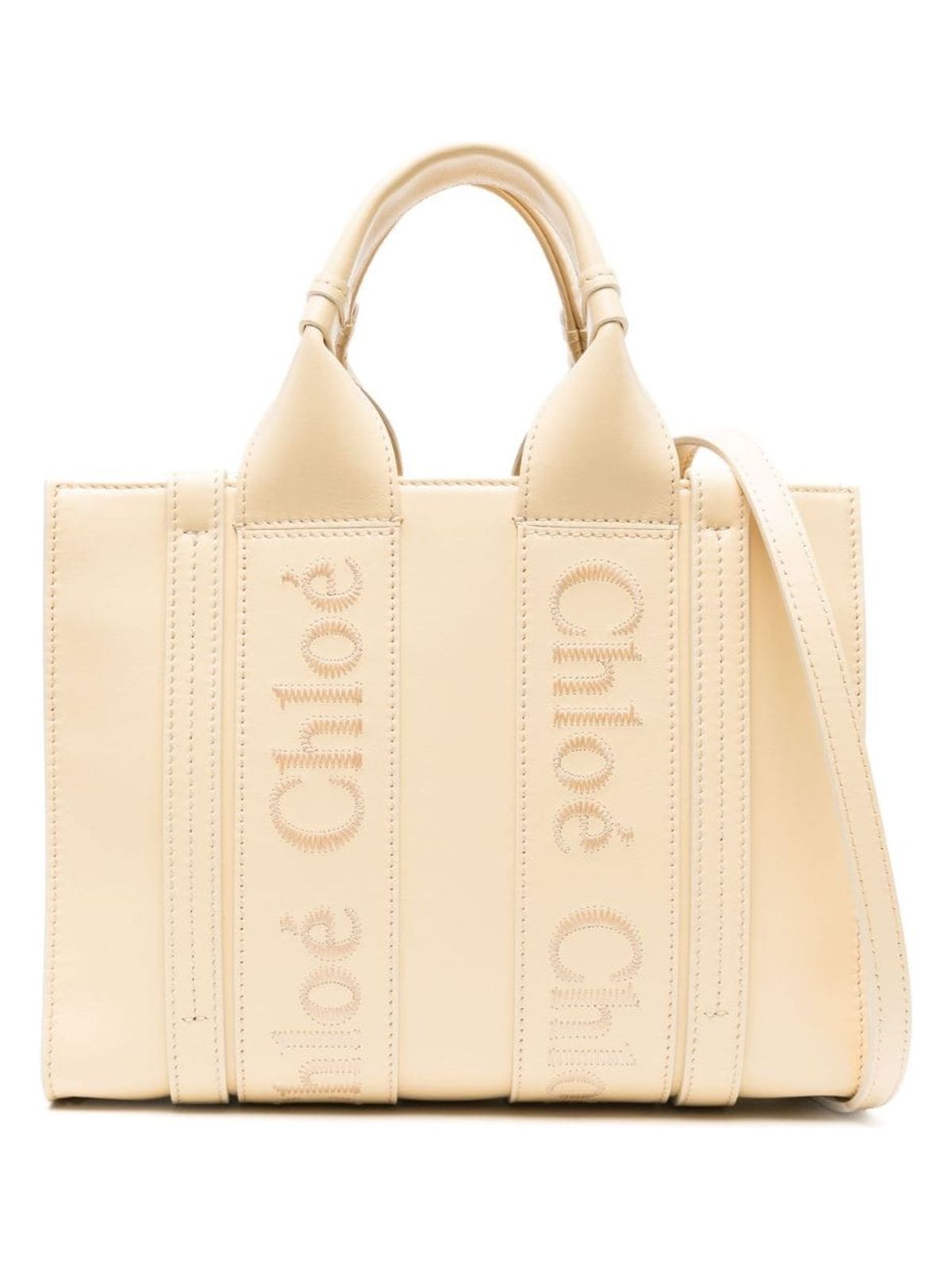 WOODY752 CHLOÉ WOODY SMALL LEATHER TOTE