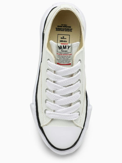 WHT MAISON MIHARA YASUHIRO	  WHITE PETERSON LOW SNEAKERS IN CANVAS