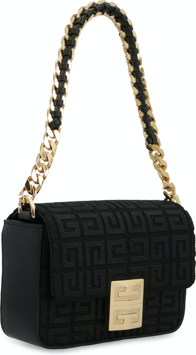 001 GIVENCHY  4G BAG SMALL BLACK WITH EMBROIDERY