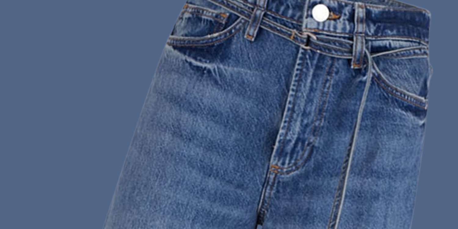 image of frame high-rise baggy raw after jeans