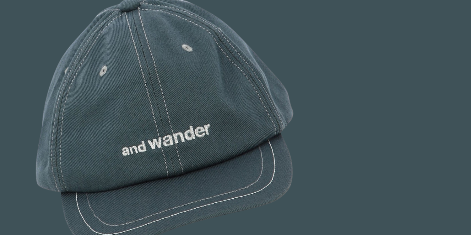 image of and wander cotton twill cap