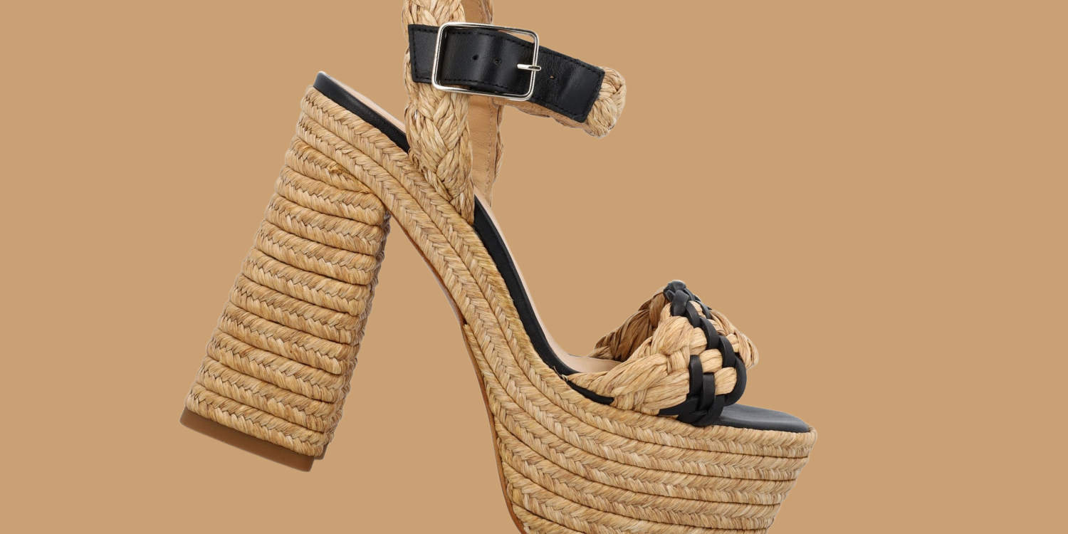 image of castañer agnes raffia sandals