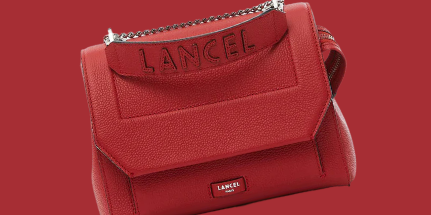image of lancel ninon leather bag
