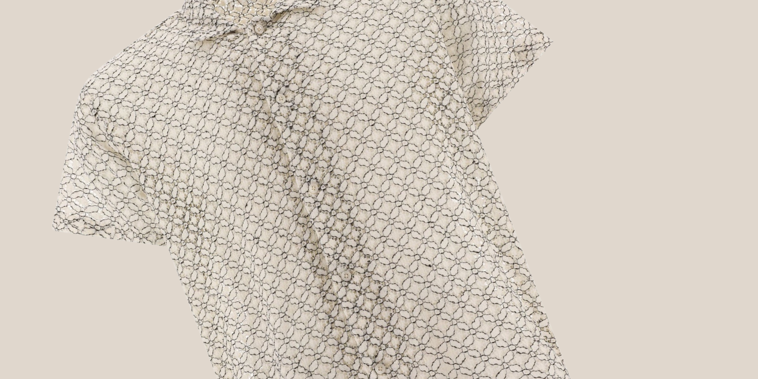 image of bode petal lace shirt