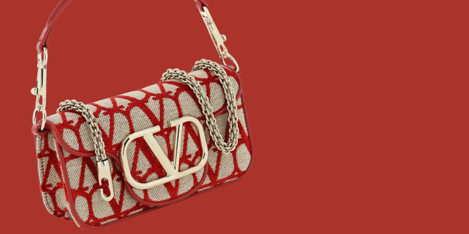 image of valentino garavani toile iconographe locò bag