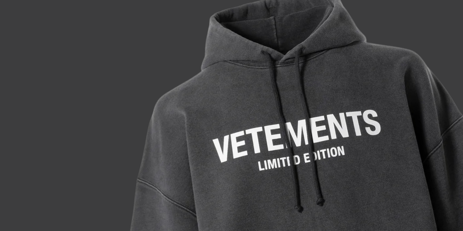 image of vetements limited edition hoodie