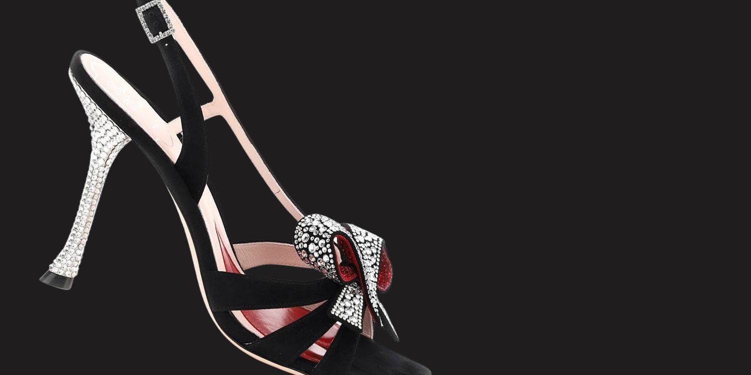 image of roger vivier strass bow sandals