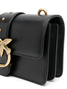 A1K1Z99Q PINKO JET BLACK LEATHER CROSSBODY BAG