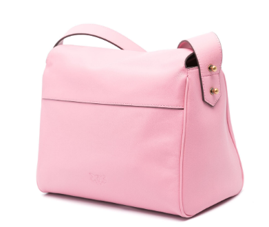 A0QOP31Q PINKO BUBBLEGUM PINK LEATHER SHOULDER BAG