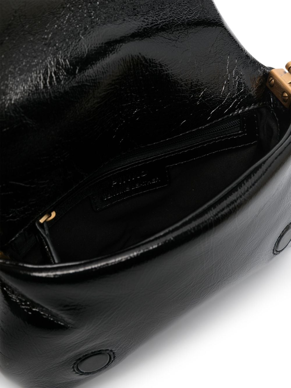 A1J5Z99B PINKO BLACK LEATHER BAG WITH BUCKLE