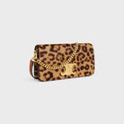 19LE CELINE MULTIPLE POCHETTE IN PONY-STYLE CALFSKIN WITH LEOPARD PRINT