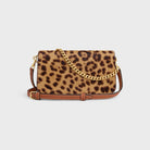 19LE CELINE MULTIPLE POCHETTE IN PONY-STYLE CALFSKIN WITH LEOPARD PRINT