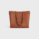 04LU CELINE ANAÏS MEDIUM CABAS BAG IN TRIOMPHE LEATHER AND CALFSKIN WITH GRANULATED TEXTURE