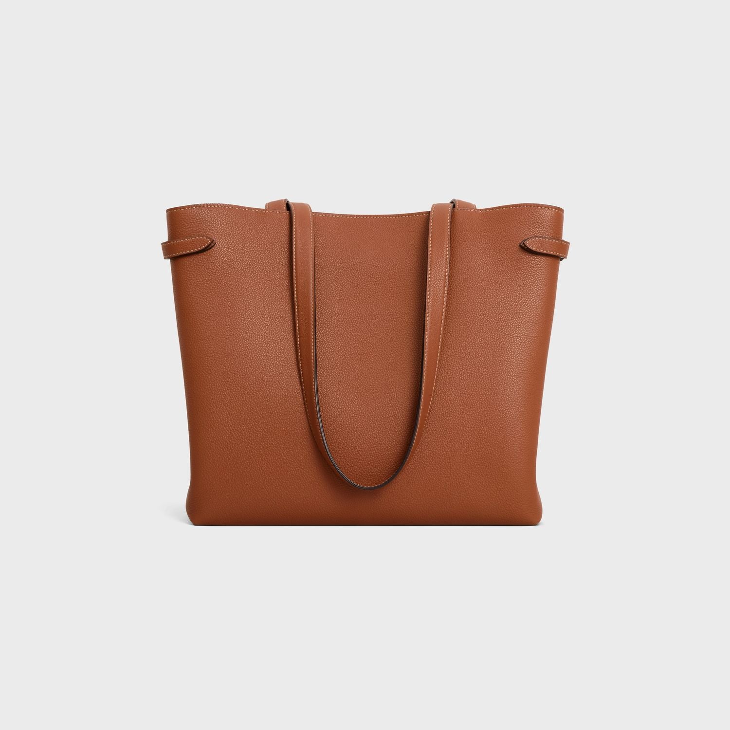 04LU CELINE ANAÏS MEDIUM CABAS BAG IN TRIOMPHE LEATHER AND CALFSKIN WITH GRANULATED TEXTURE