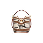 14ML CELINE BUCKET 16 BAG IN STRIPED TEXTILE WITH CELINE JACQUARD