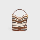 14ML CELINE BUCKET 16 BAG IN STRIPED TEXTILE WITH CELINE JACQUARD