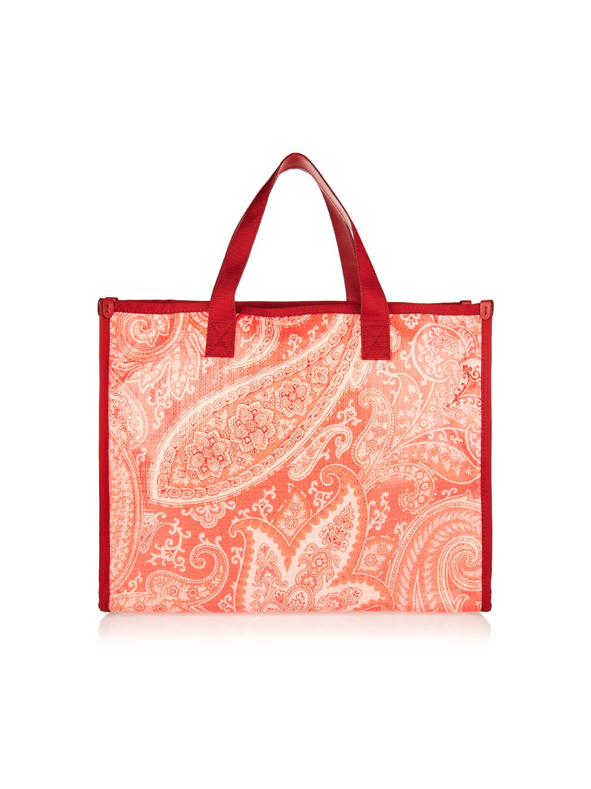 ORANGE ETRO PAISLEY PRINT TOTE BAG