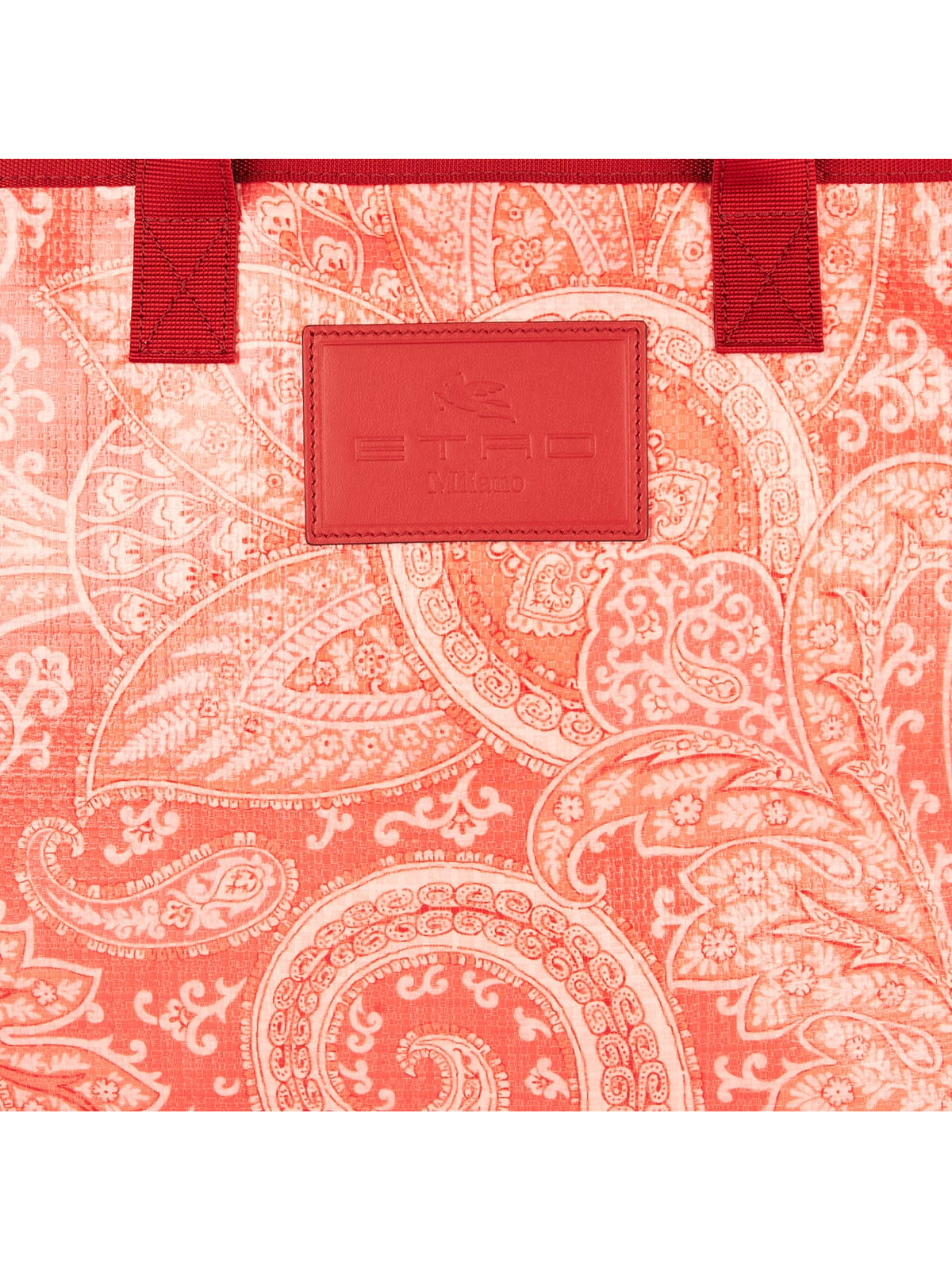 ORANGE ETRO PAISLEY PRINT TOTE BAG