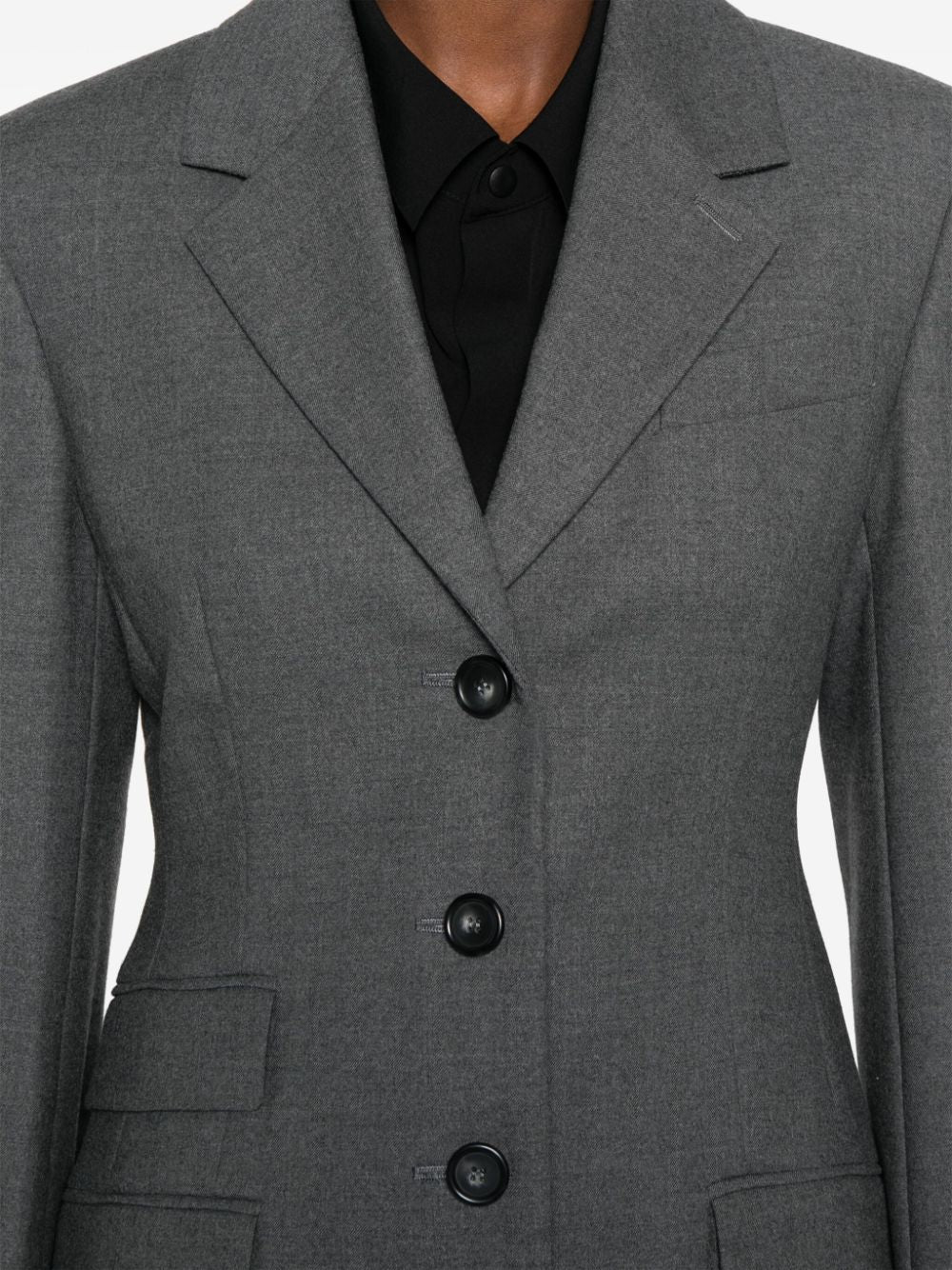 002 MAX MARA SPORTMAX WOOL SINGLE-BREASTED JACKET