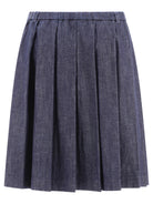 Blue ASPESI PLEATED SKIRT