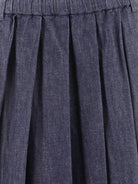 Blue ASPESI PLEATED SKIRT