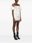 1000OFFWHITEBLACK JACQUEMUS LA MINI ROBE CHOUCHOU BRO DRESS