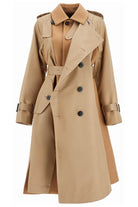 651 SACAI HYBRID COAT IN GABARDINE AND