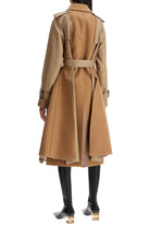 651 SACAI HYBRID COAT IN GABARDINE AND