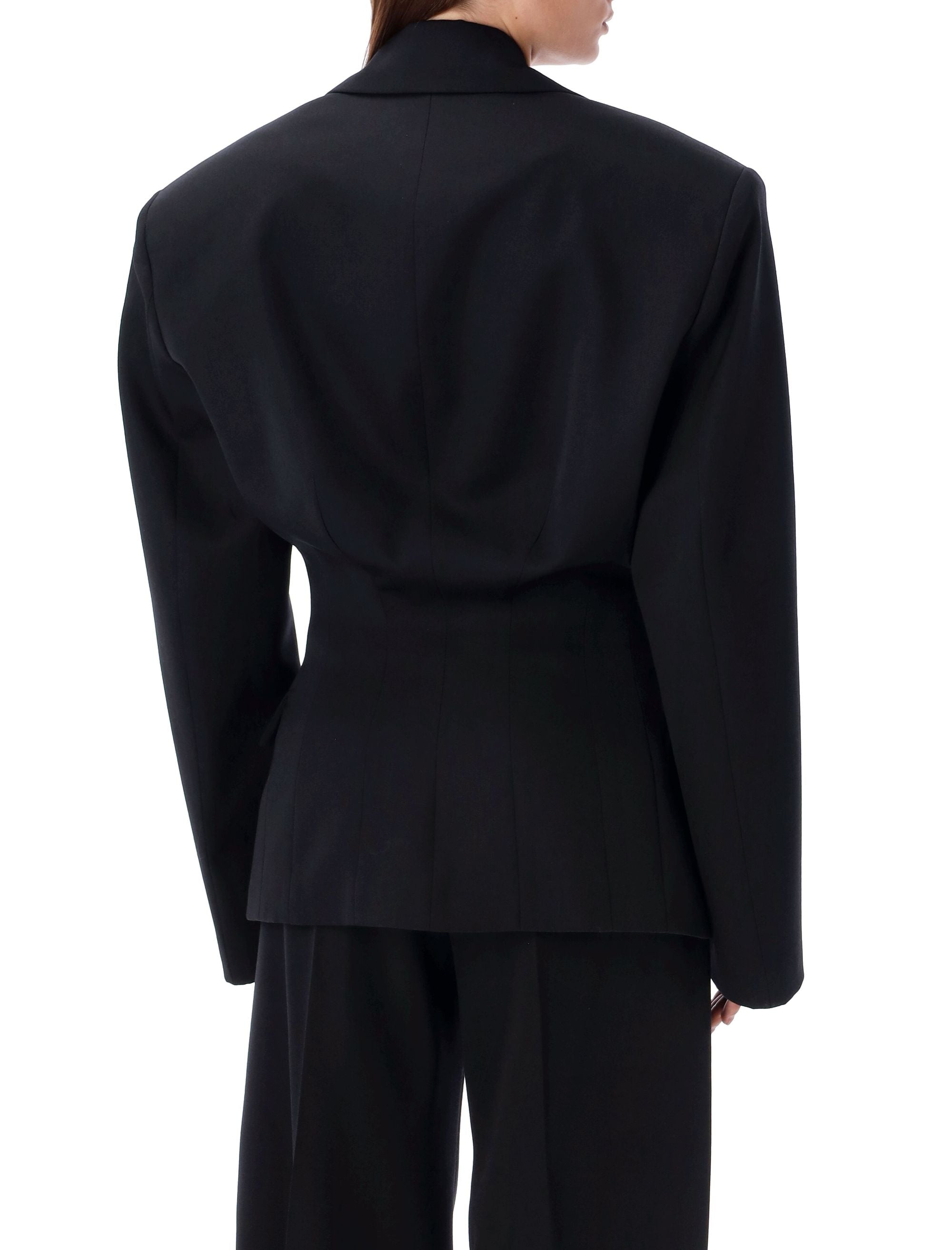 100 THE ATTICO BLAZER BIG SHOULDERS