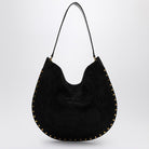 01BK ISABEL MARANT  OSKAN SOFT BLACK SUEDE HOBO BAG