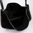 01BK ISABEL MARANT  OSKAN SOFT BLACK SUEDE HOBO BAG