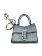 040 MARC JACOBS BLUE LEATHER METALLIC EFFECT BAG