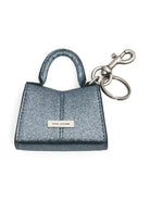 040 MARC JACOBS BLUE LEATHER METALLIC EFFECT BAG