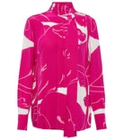 MJ3 VALENTINO FUCHSIA WHITE FUCHSIA BLOUSE CUELLO