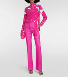 MJ3 VALENTINO FUCHSIA WHITE FUCHSIA BLOUSE CUELLO