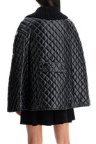 999 MONCLER QUILTED CAPE WITH COLLAR