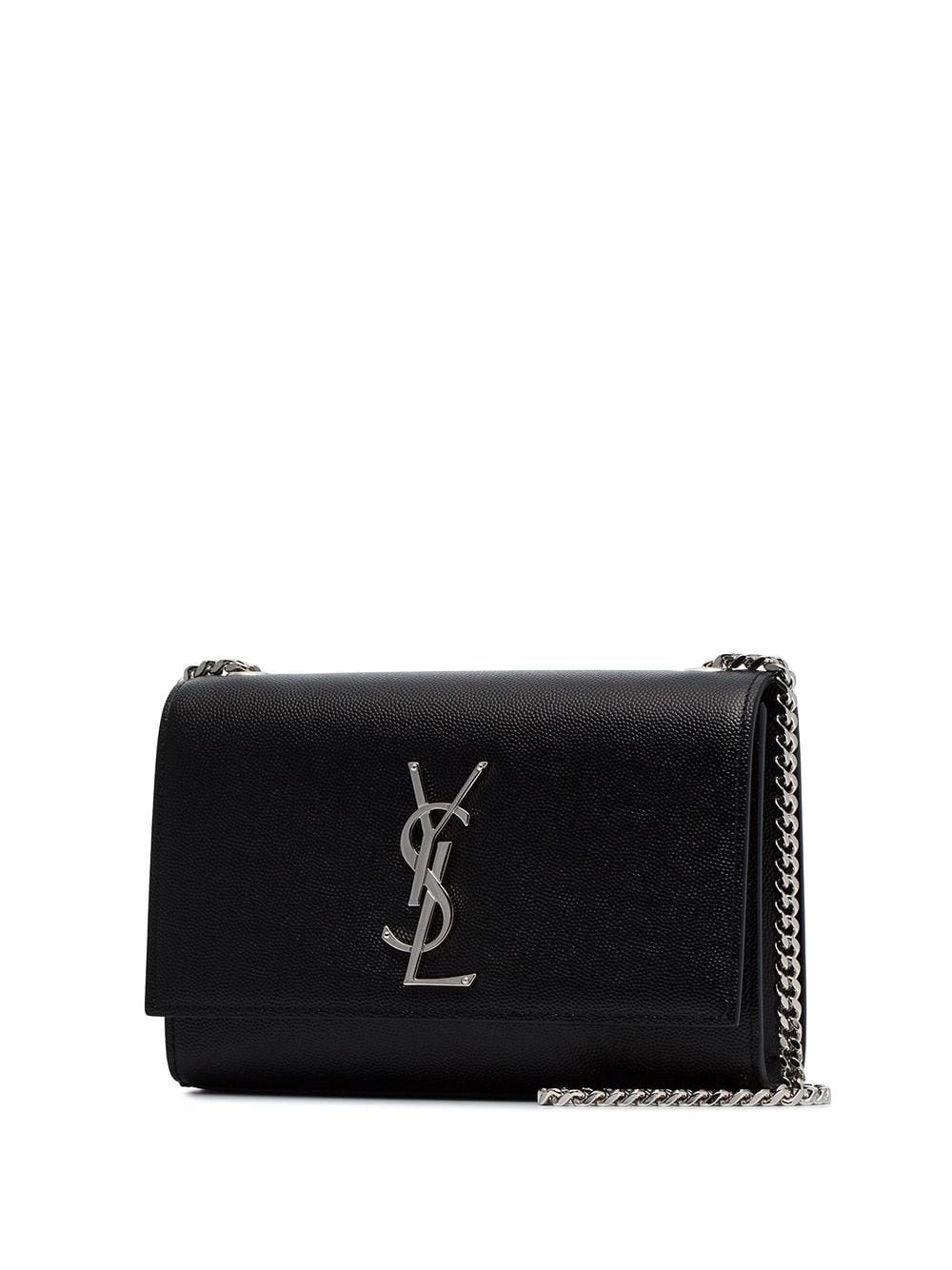 1000 SAINT LAURENT KATE S BLACK BAG WITH SILVER LOGO