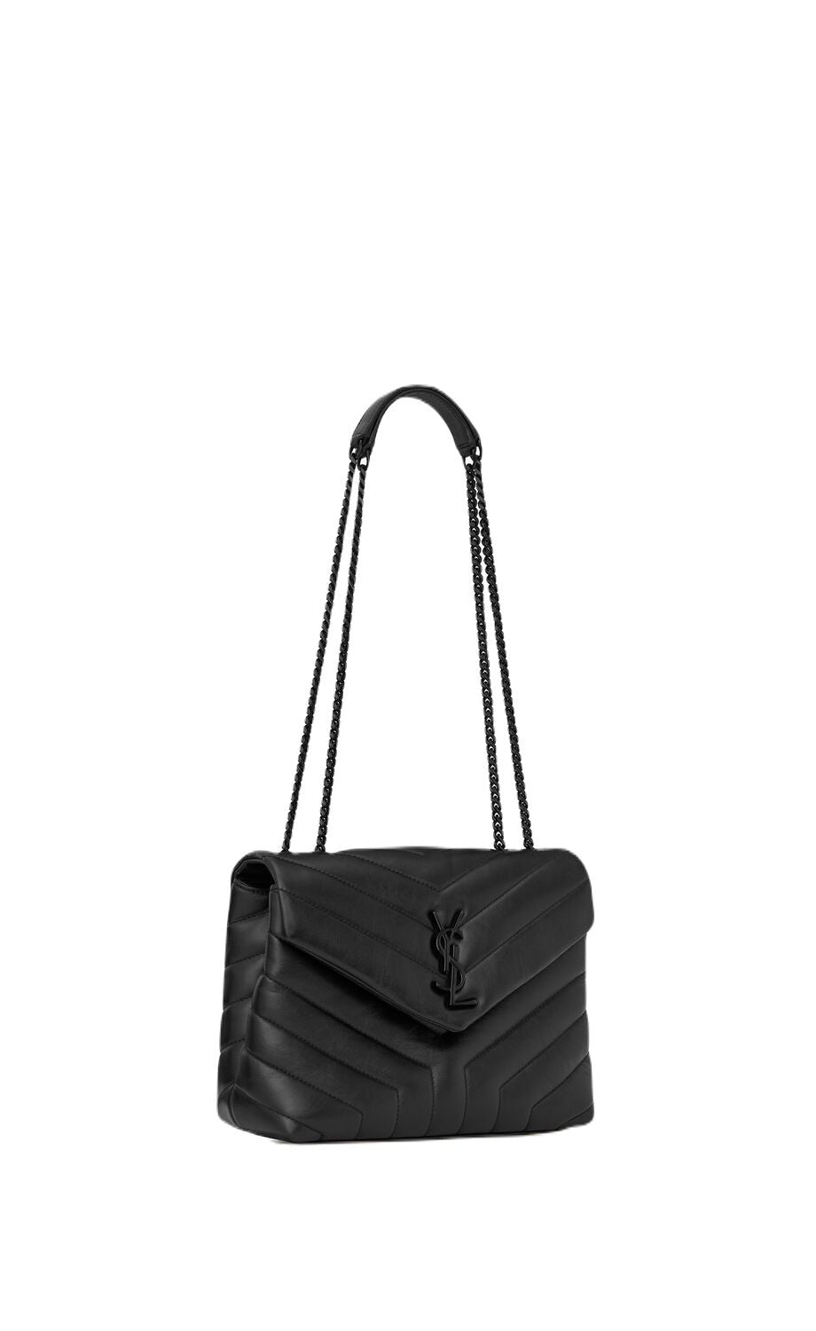 1000 SAINT LAURENT LOULOU S BLACK BAG BLACK LOGO