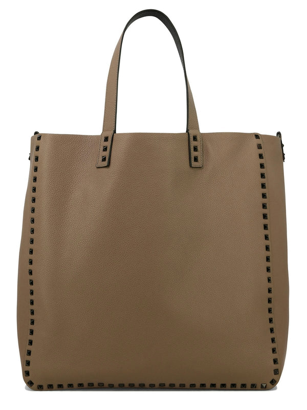 Brown VALENTINO GARAVANI "ROCKSTUD" SHOULDER BAG