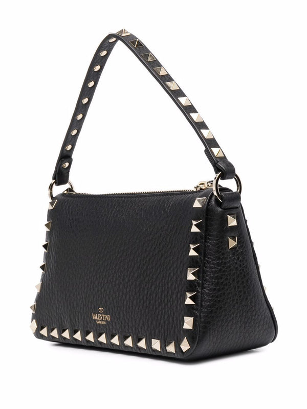 0NO VALENTINO GARAVANI  SMALL BLACK ROCKSTUD SHOULDER BAG