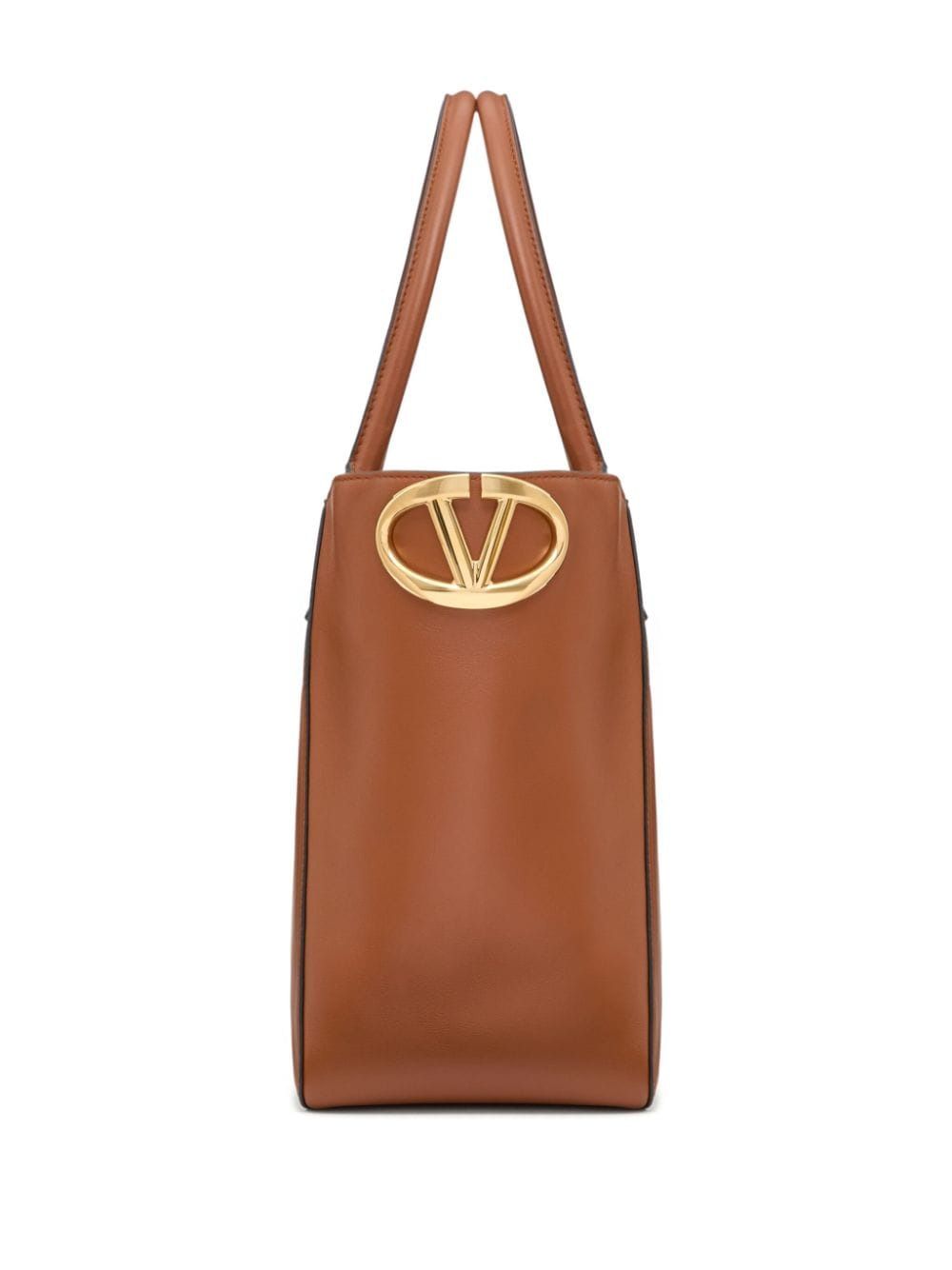 N58 VALENTINO GARAVANI NAPPA CALFSKIN VLOGO SIDE TOTE BAG