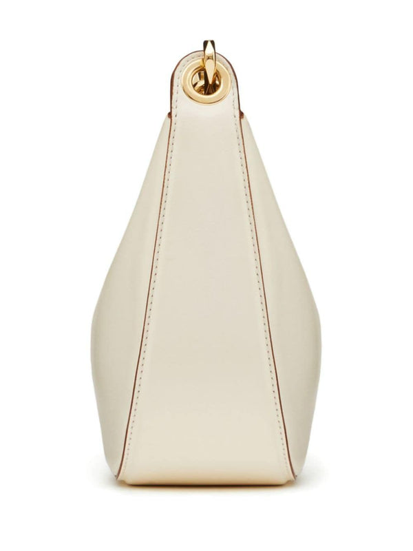 098 VALENTINO GARAVANI MINI VLOGO MOON BAG IN NAPPA LEATHER WITH CHAIN