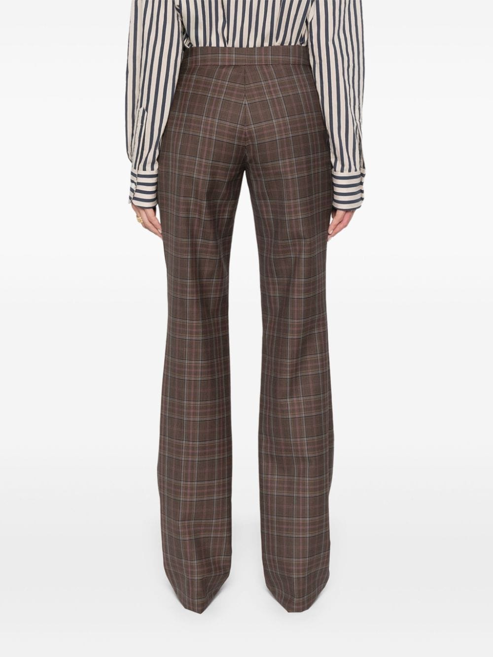 3EQ7022000 STELLA MCCARTNEY CHECK WOOL TROUSERS