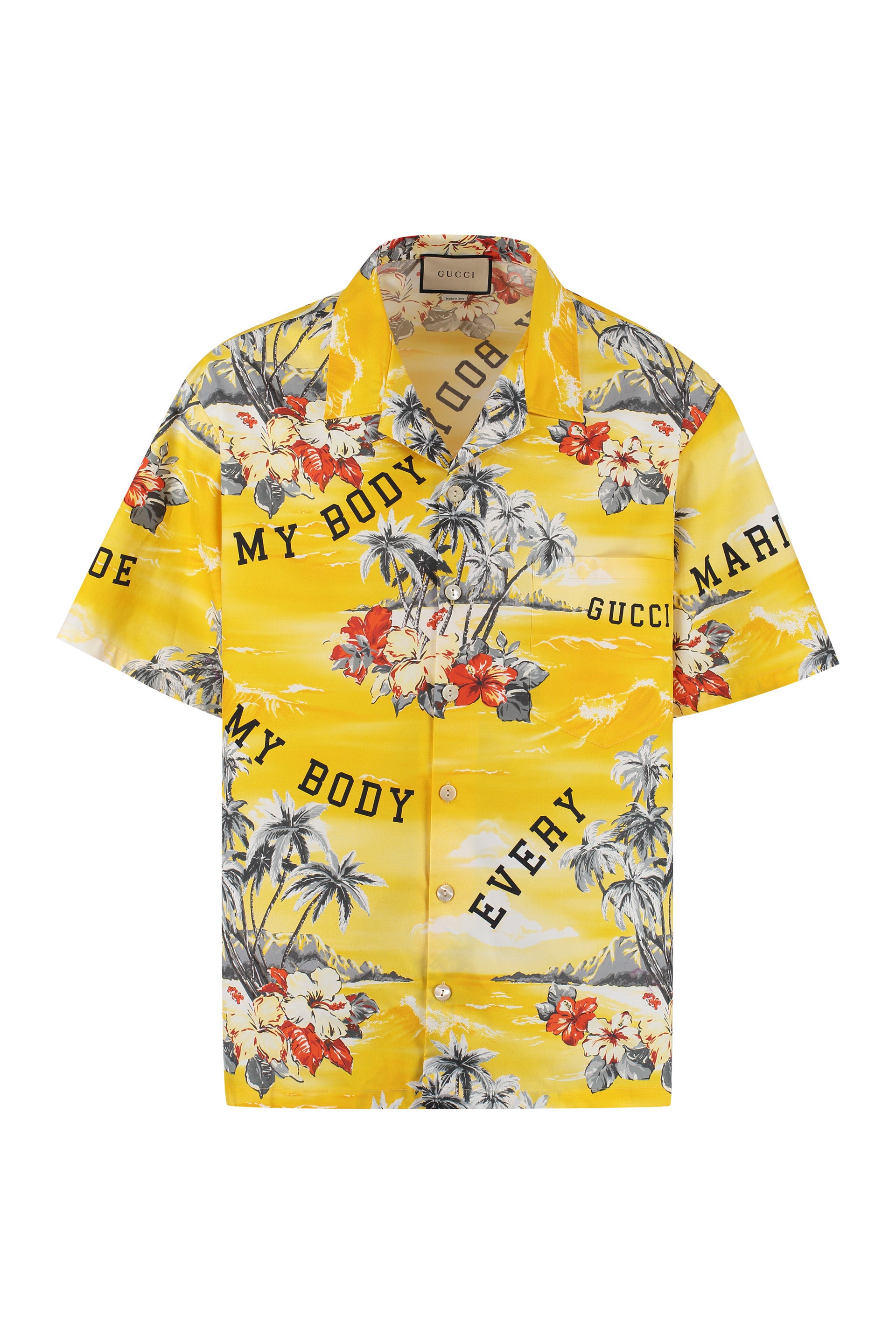 7371 GUCCI PRINTED BOWLING SHIRT