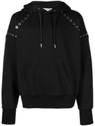 1000 ALEXANDER MCQUEEN EYELET HOODIE HEAVY ORG