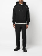 1000 ALEXANDER MCQUEEN EYELET HOODIE HEAVY ORG