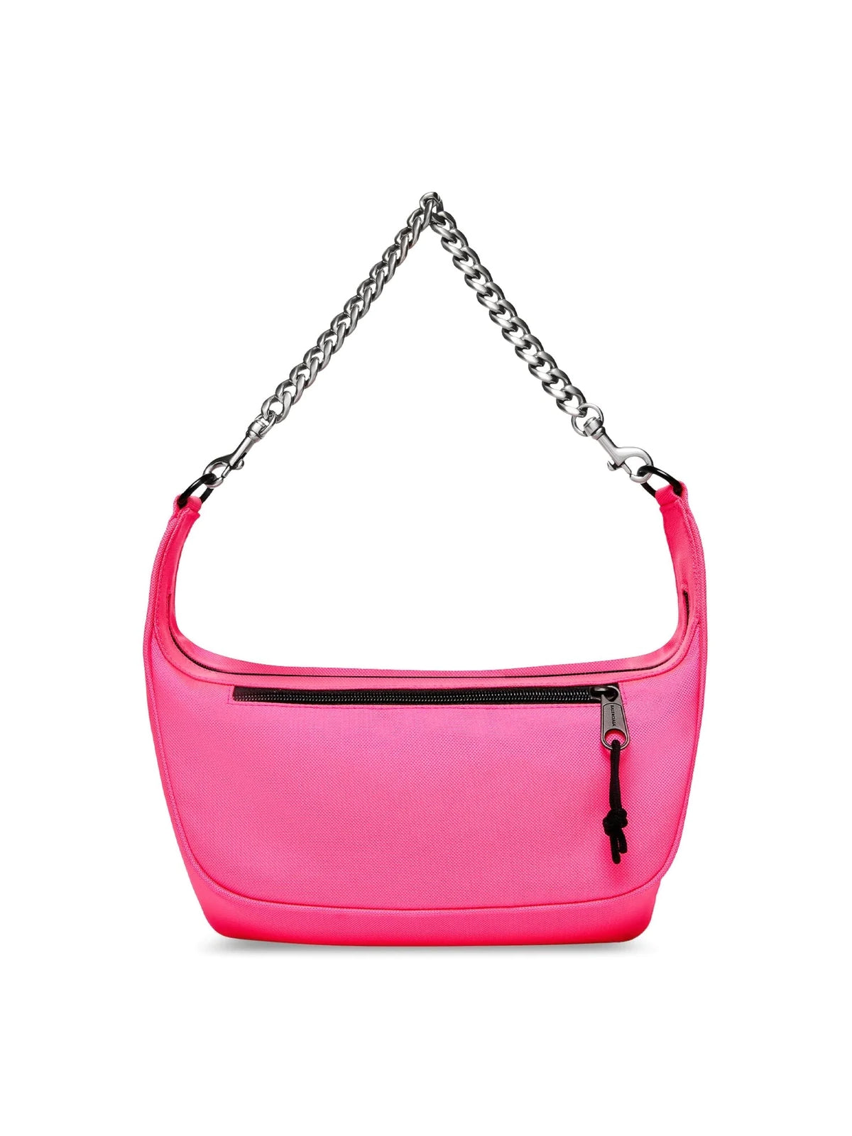 PINK BALENCIAGA RAVER MEDIUM CHAINED SHOULDER BAG