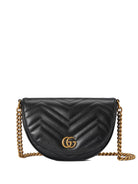 1000 GUCCI  GG MARMONT BLACK MINI BAG